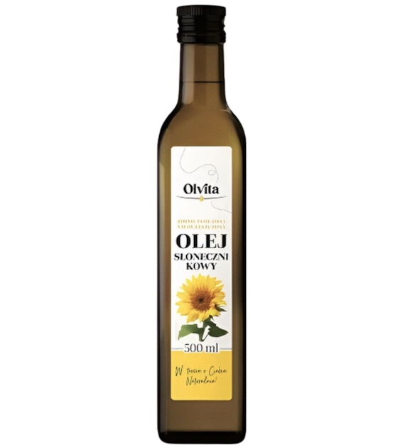 OLVITA Olej słonecznikowy zimnotłoczony 500ml