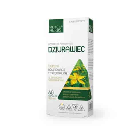 MEDICA HERBS Dziurawiec 400mg, 60 kaps.