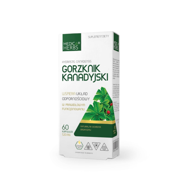 MEDICA HERBS Gorzknik Kanadyjski 520mg, 60 kaps.