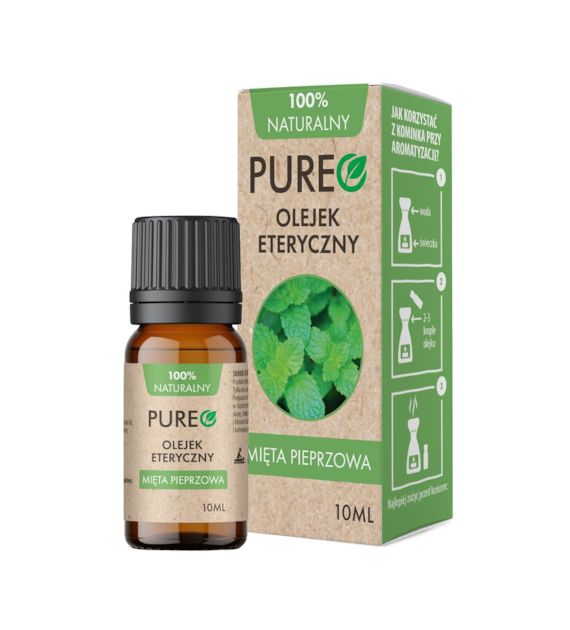 PUREO Naturalny olejek eteryczny z Mięty Pieprzowej 10 ml