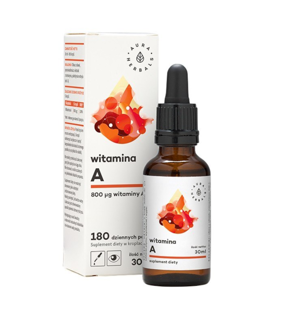 AURA HERBALS Witamina A - krople 30ml