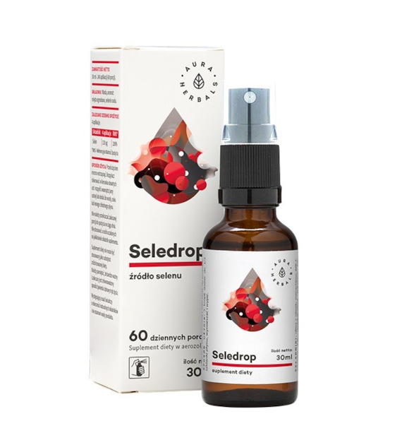 AURA HERBALS Seledrop, selen 110mcg - aerozol 30ml - selenian IV sodu