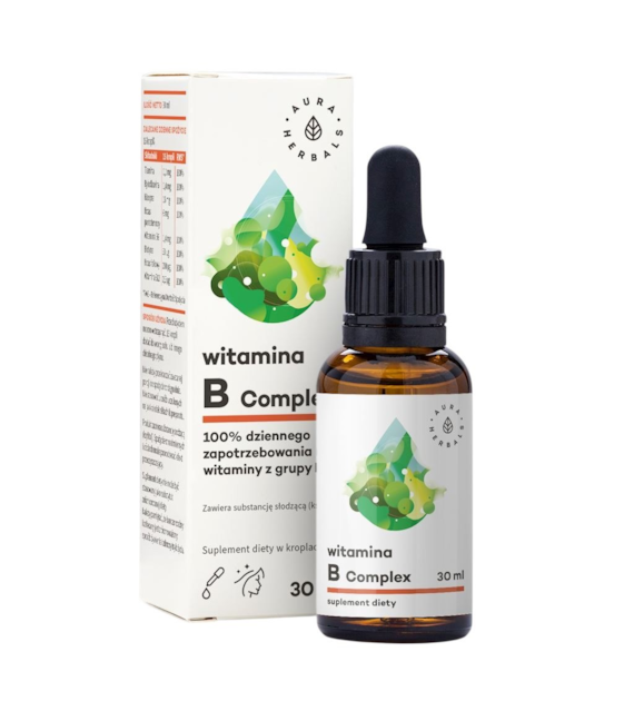 AURA HERBALS Witamina B Complex - krople 30ml