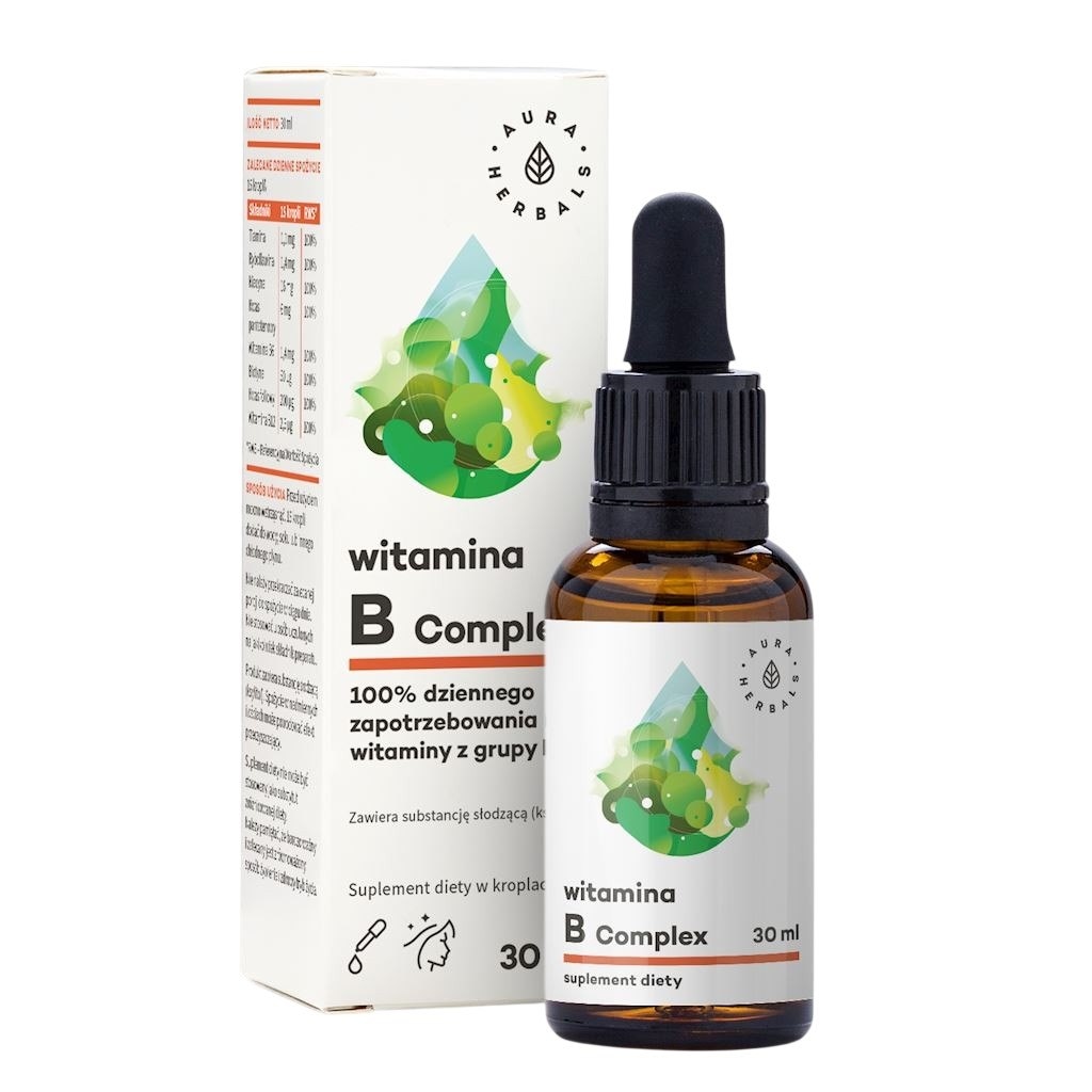 AURA HERBALS Witamina B Complex - krople 30ml