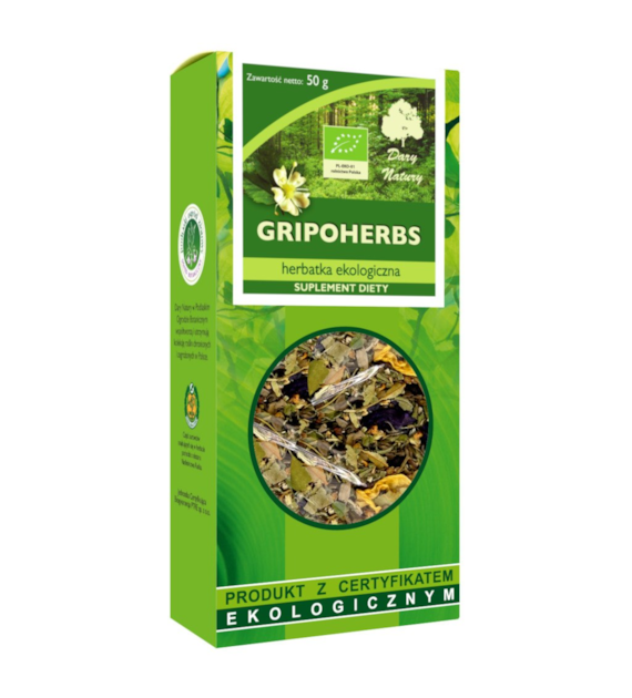 Herbatka Gripoherbs BIO 50g DARY NATURY