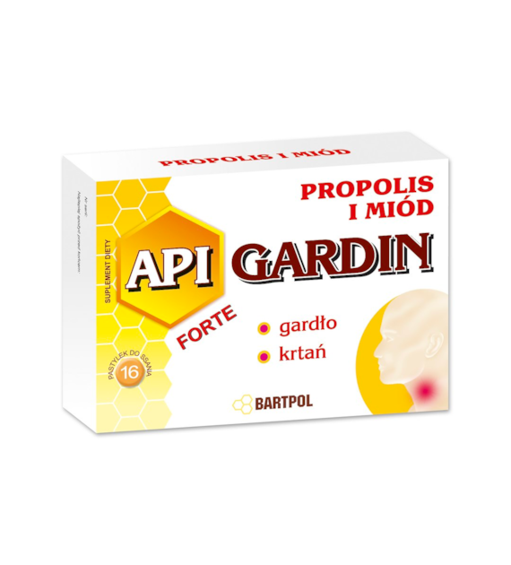 API-GARDIN propolis + miód 16past. BARTPOL