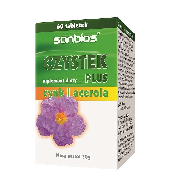 SANBIOS Czystek Plus 60tabl.