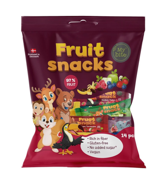 MyBite Przekąska daktylowa mini batoniki owocowe 200g