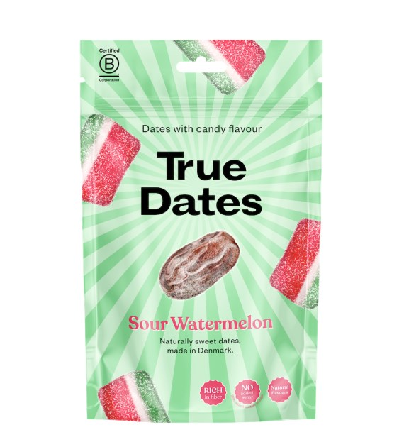 TRUE DATES Sour Watermelon 100g - daktyle o smaku kwaśnego arbuza