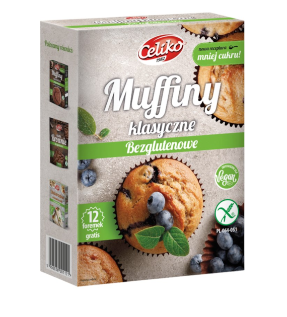Muffiny klasyczne mieszanka bezglutenowa 280g CELIKO