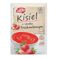 Kisiel o smaku truskawkowym bezglutenowy bez dodatku cukru 40g CELIKO