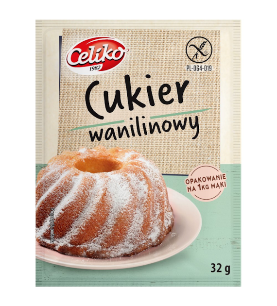 Cukier wanilinowy bezglutenowy 32g CELIKO
