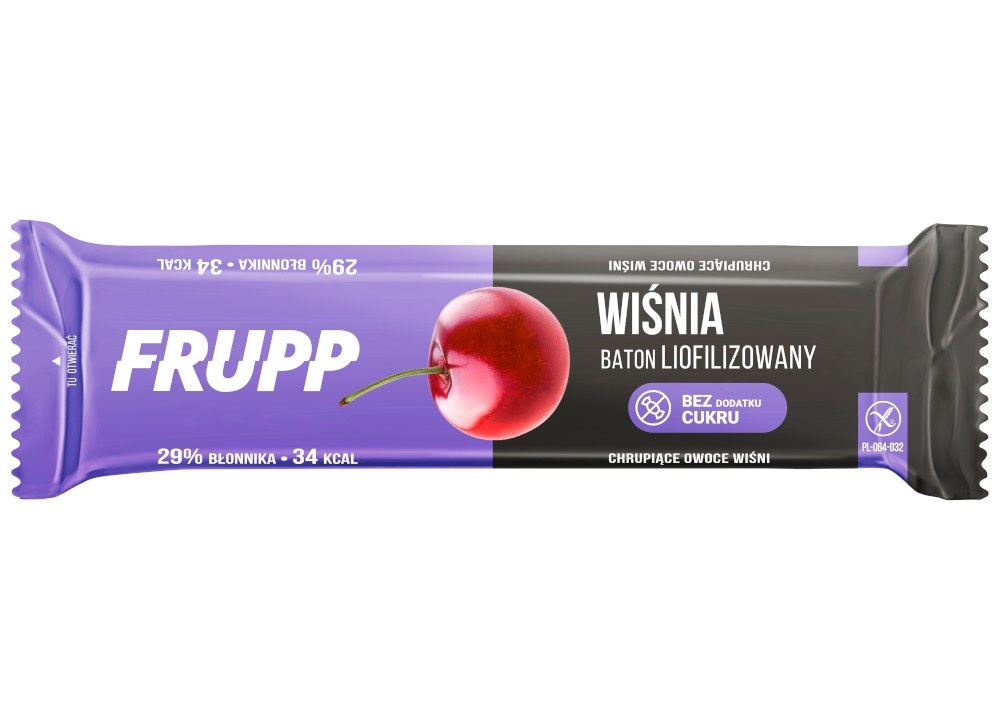 Baton liofilizowany FRUPP wiśnia bezglutenowy 10g CELIKO