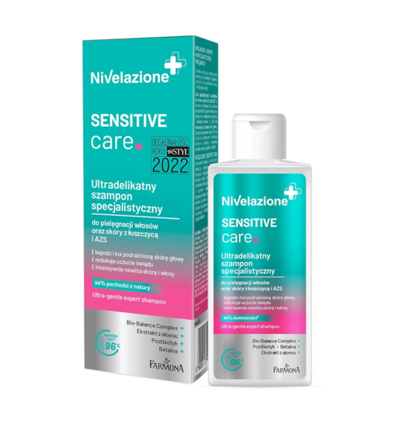 NIVELAZIONE Szampon ultradelikatny specjalistyczny do włosów oraz skóry z łuszczycą i AZS 100ml FARMONA