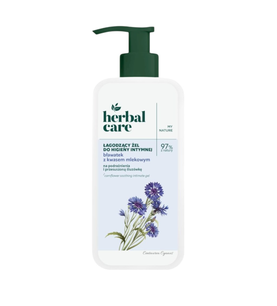 HERBAL CARE Żel do higieny intymnej łagodzący bławatek i kwas mlekowy 330ml FARMONA