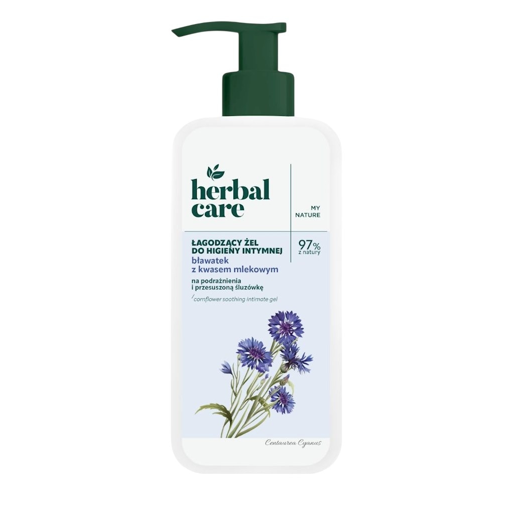 HERBAL CARE Żel do higieny intymnej łagodzący bławatek i kwas mlekowy 330ml FARMONA