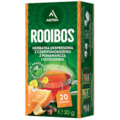 ROOIBOS herbatka z czerwonokrzewu z goździkiem i pomarańczą 20*1,5g ASTRA