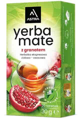 YERBA MATE z granatem herbatka 20*1,5g ASTRA