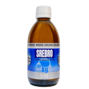 Mikro-Srebro koloidalne Ag500 50ppm 300ml PRO AKTIV - płyn do płukania jamy ustnej