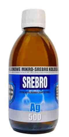 Mikro-Srebro koloidalne Ag500 50ppm 300ml PRO AKTIV - płyn do płukania jamy ustnej