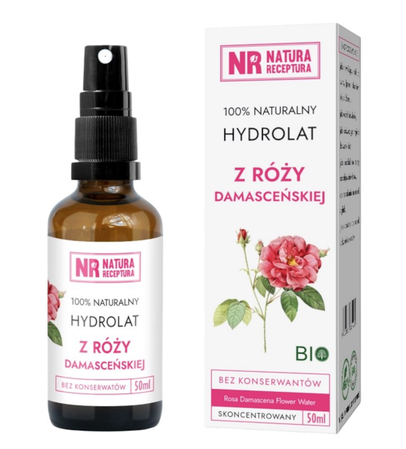 Hydrolat z róży damasceńskiej 50ml NATURA RECEPTURA