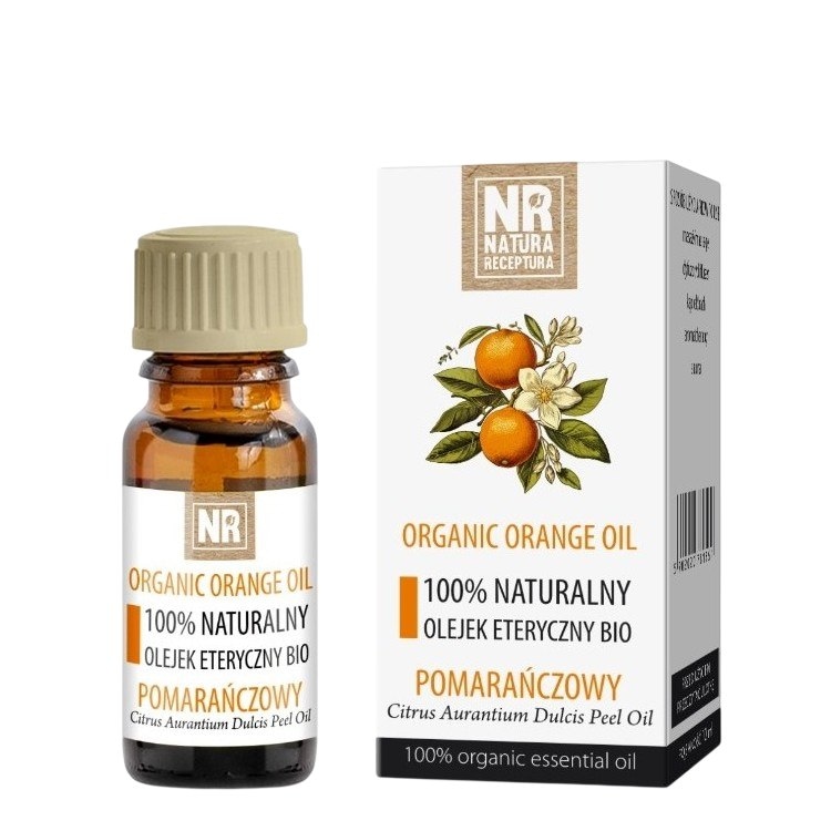 Olejek eteryczny naturalny EKO Pomarańczowy 10ml NATURA RECEPTURA