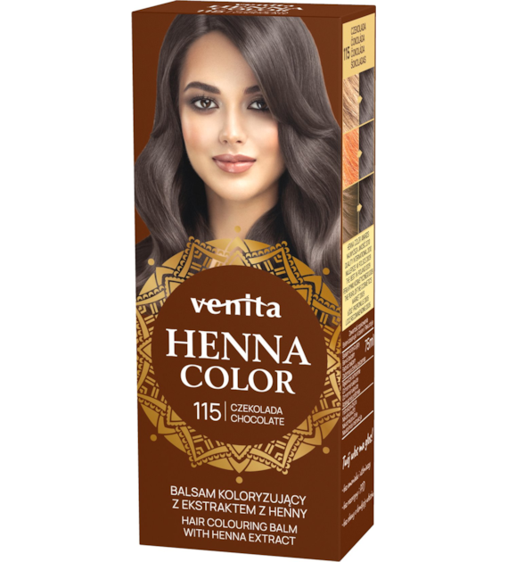 VENITA henna tuba nr 115 czekolada 75ml - balsam koloryzujący