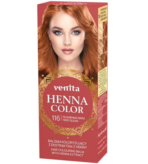 VENITA henna tuba nr 116 płomienna iskra 75ml - balsam koloryzujący