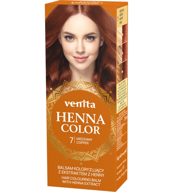 VENITA henna tuba nr 7 miedziany 75ml - balsam koloryzujący