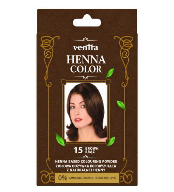 VENITA henna proszek nr 15 bronze 25g - ziołowa odżywka koloryzująca
