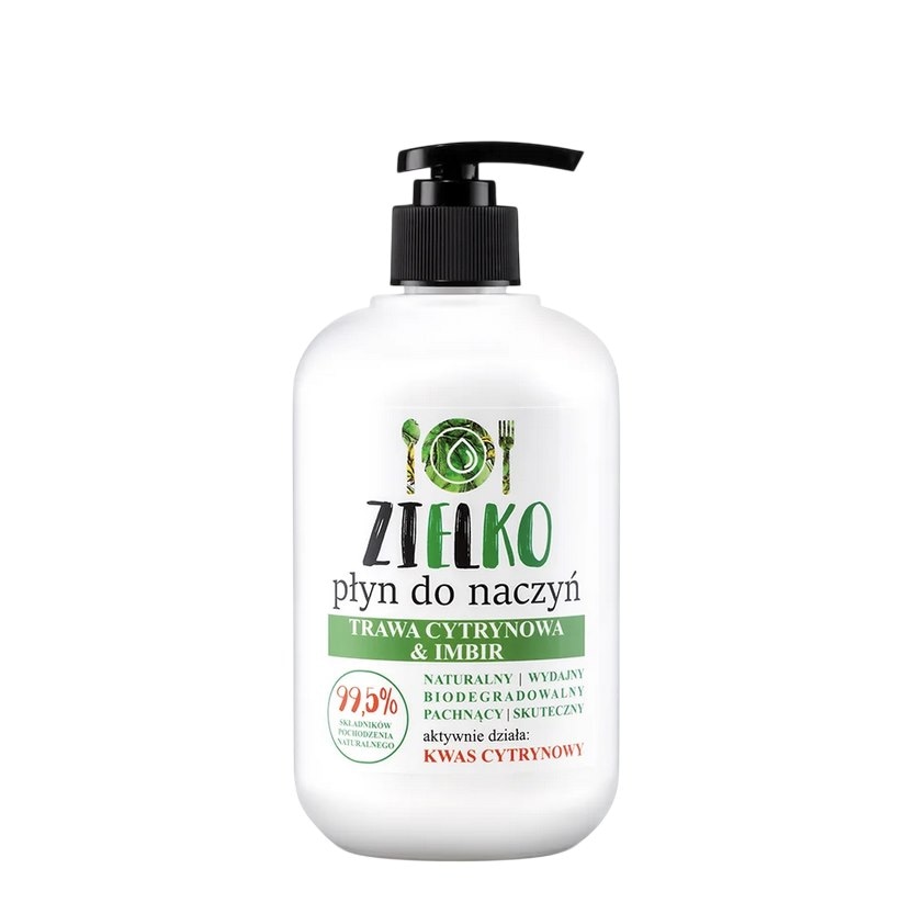 ZIELKO Płyn do mycia naczyń Trawa Cytrynowa i Imbir 500ml