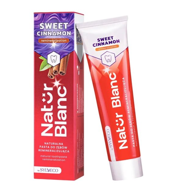 NATUR BLANC Pasta do zębów SWEET CINNAMON remineralizująca 100ml SYLVECO