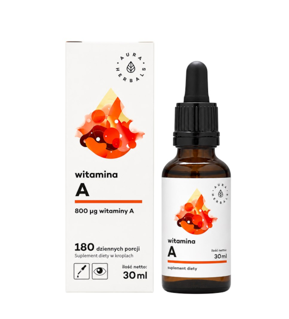 AURA HERBALS Witamina A - krople 30ml
