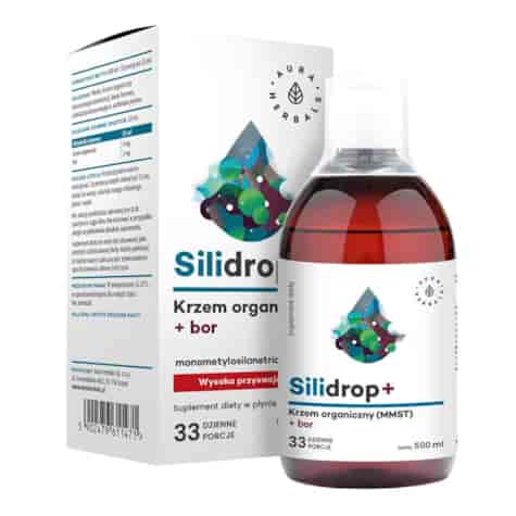 AURA HERBALS Silidrop + bor - krzem organiczny MMST - płyn 500ml
