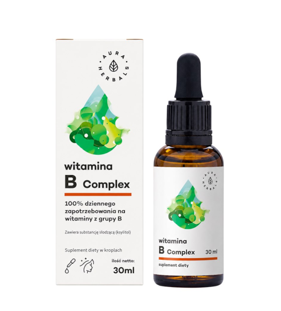 AURA HERBALS Witamina B Complex - krople 30ml