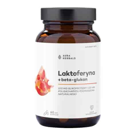 AURA HERBALS Laktoferyna + beta-glukan 60 kaps.