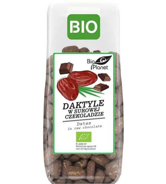 BIO PLANET Daktyle w surowej czekoladzie BIO 100g