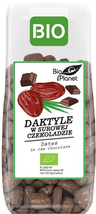 BIO PLANET Daktyle w surowej czekoladzie BIO 100g