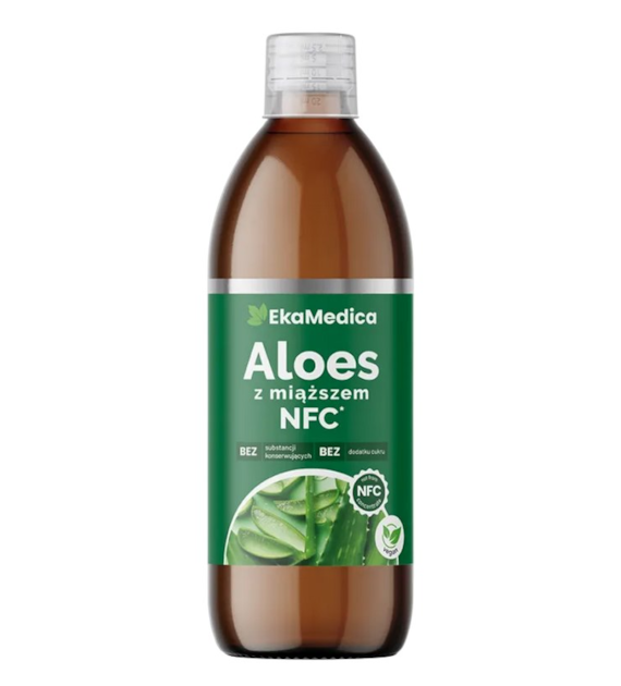 EkaMedica Aloes z miąższem 99,8% 0,5l