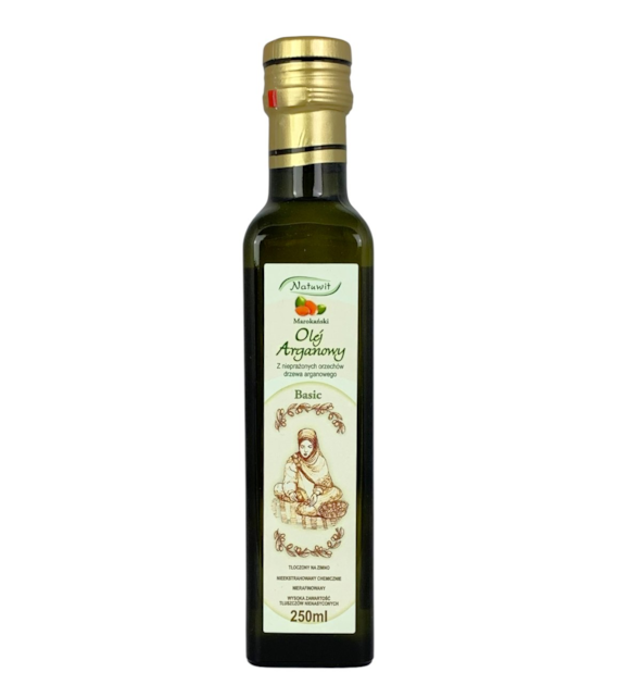 NATUWIT Olej arganowy BASIC 250ml (z orzechów nieprażonych)