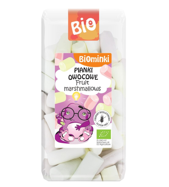 BIOMINKI Pianki owocowe bezglutenowe BIO 100g