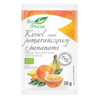 BIO PLANET Kisiel o smaku pomarańczowym z bananami BIO 38g