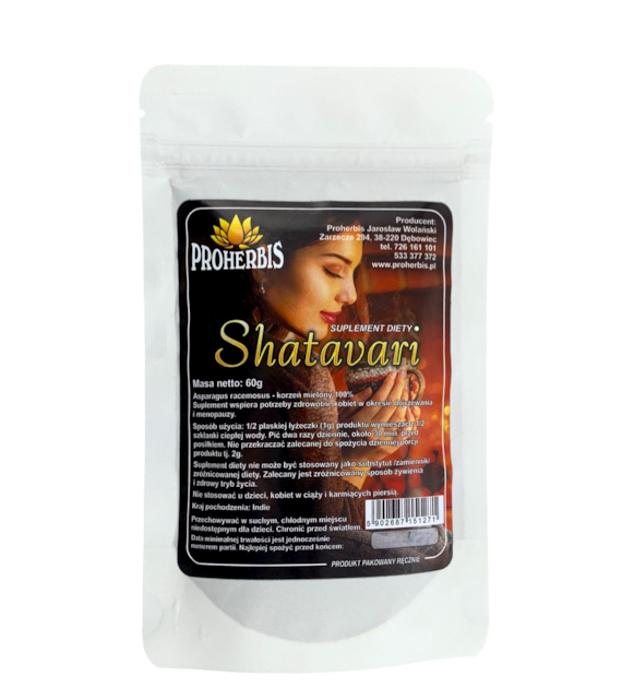 PROHERBIS Shatavari - korzeń mielony 60g