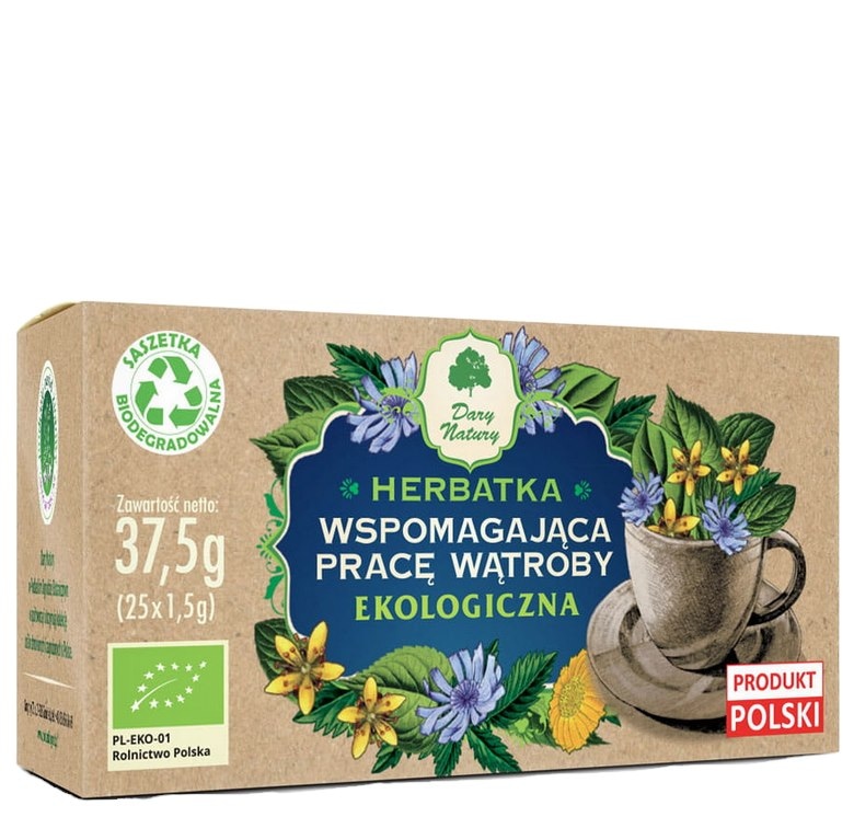 Herbatka Wspomagająca pracę wątroby fix BIO 25*1,5g DARY NATURY