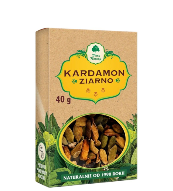 Kardamon ziarno cały 40g DARY NATURY