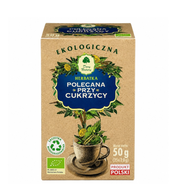 Herbatka Cukrzyca fix BIO 25*2g DARY NATURY