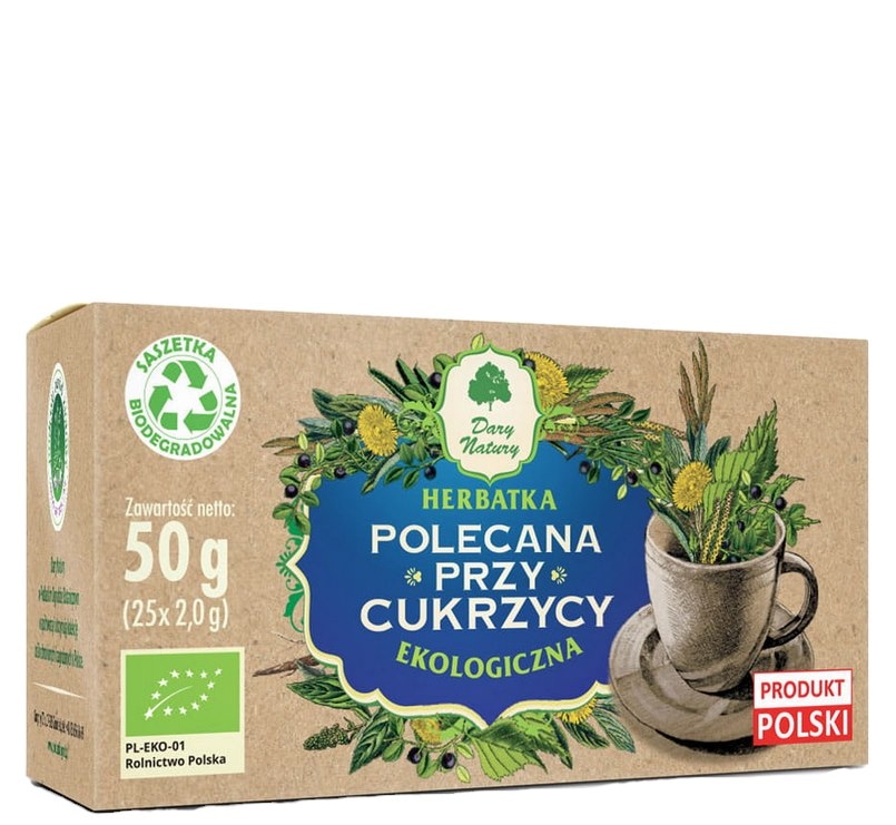 Herbatka Cukrzyca fix BIO 25*2g DARY NATURY