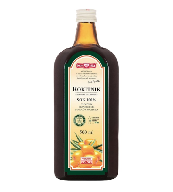 ROKITNIK sok 100% 500ml bez dodatku cukru POLSKA RÓŻA