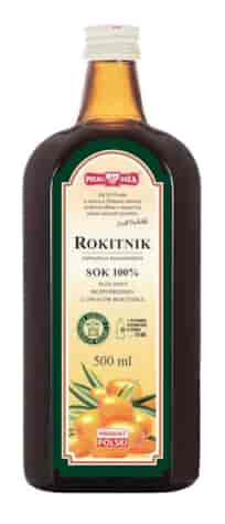 ROKITNIK sok 100% 500ml bez dodatku cukru POLSKA RÓŻA