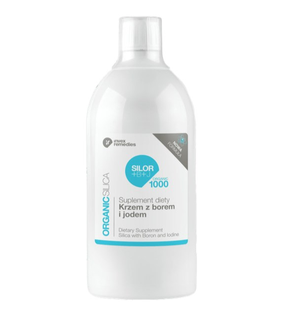 SILOR+B+J ORGANIC 1000 krzem z borem i jodem 1000 ml INVEX REMEDIES